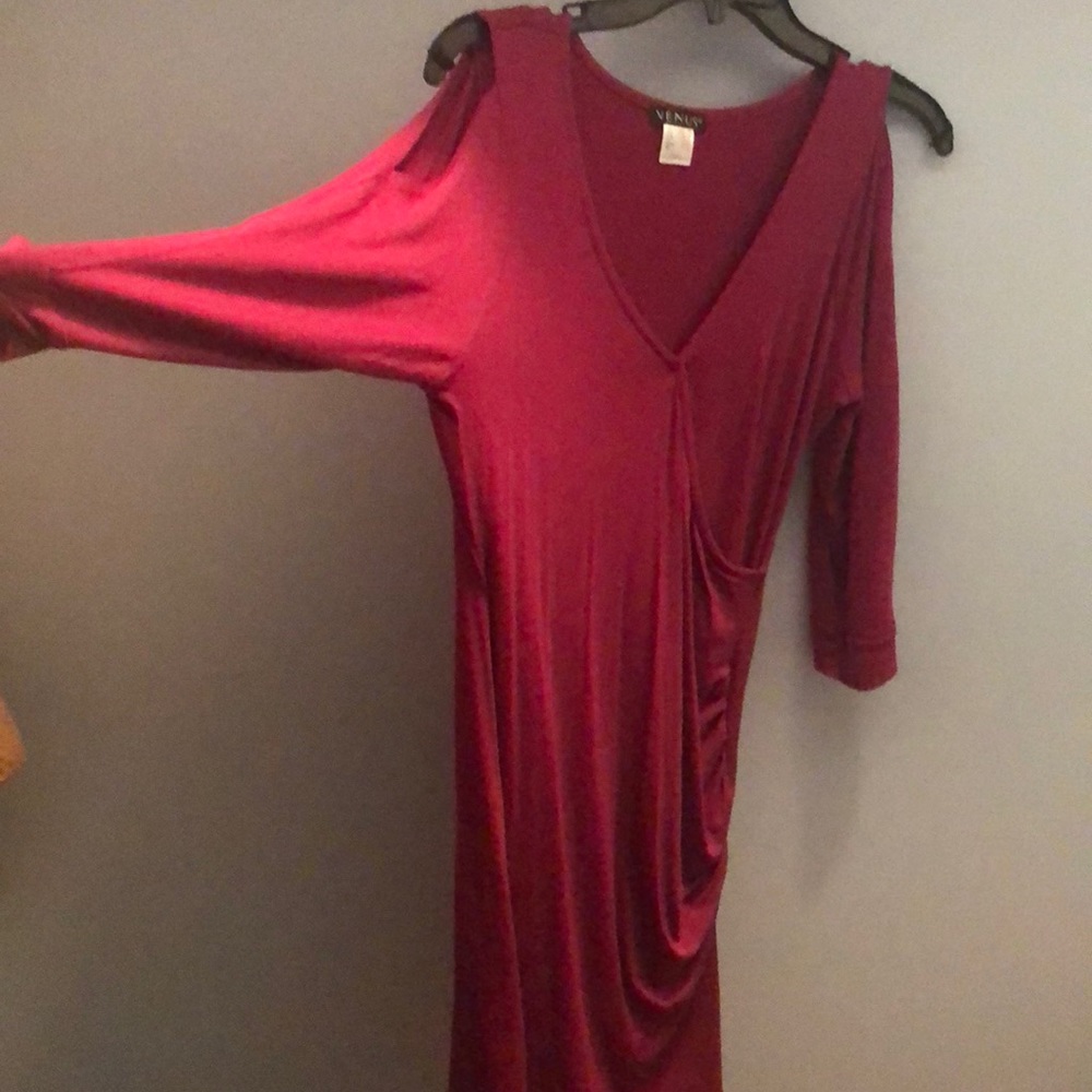 Venus Cold Shoulder dress-small